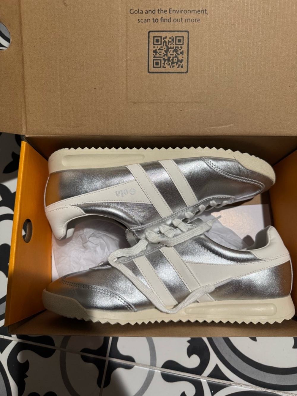 Gola silver torpedo sneakers